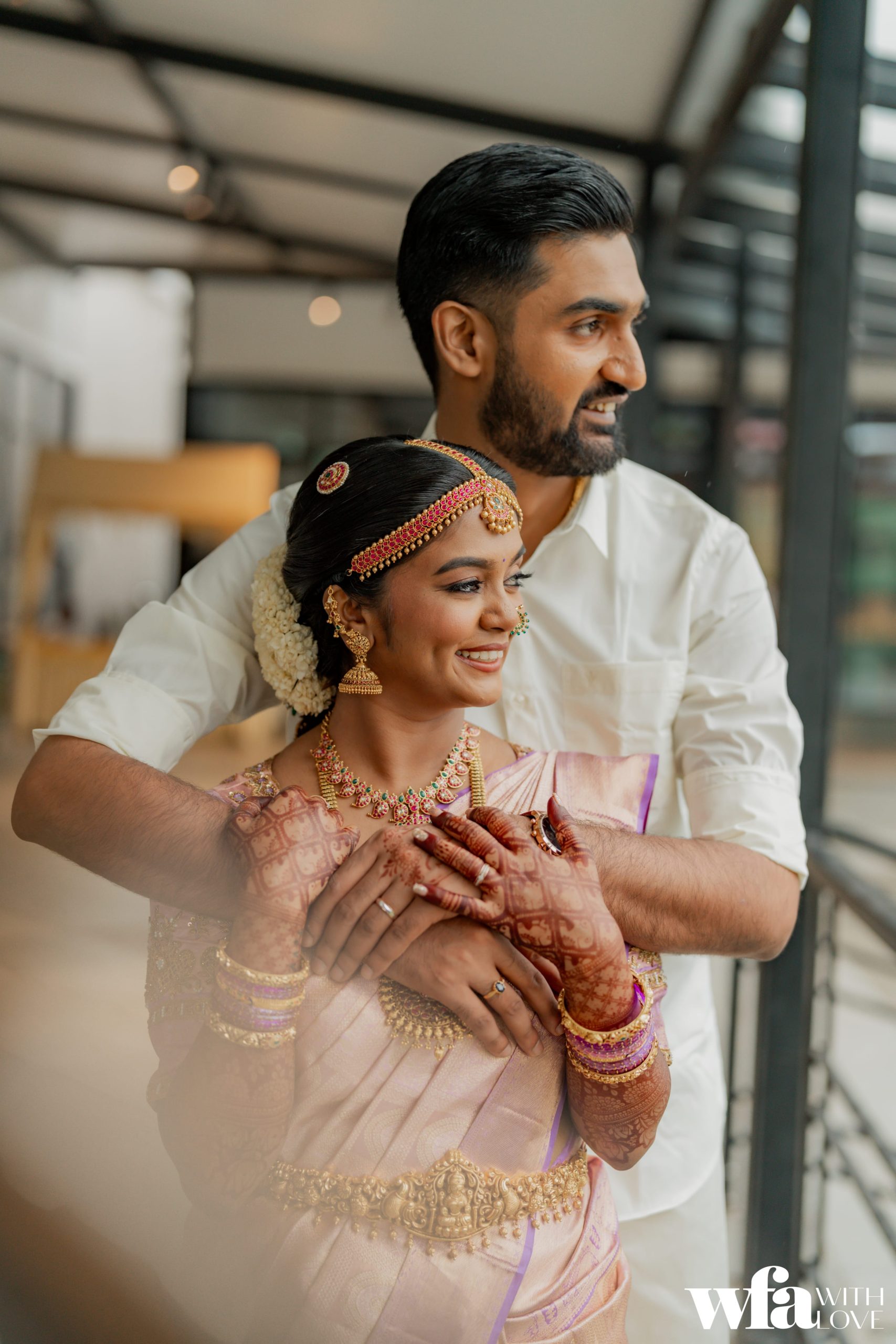 0006 – Aishu and Harsha bridge, groom wedding styling by South India and Chennai’s best fashion stylist Ekta Nahar